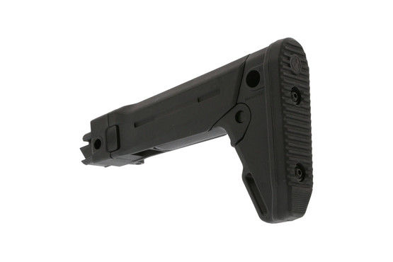Magpul Zhukov AK folding Stock offer five positions of adjustment and a rubber buttpad